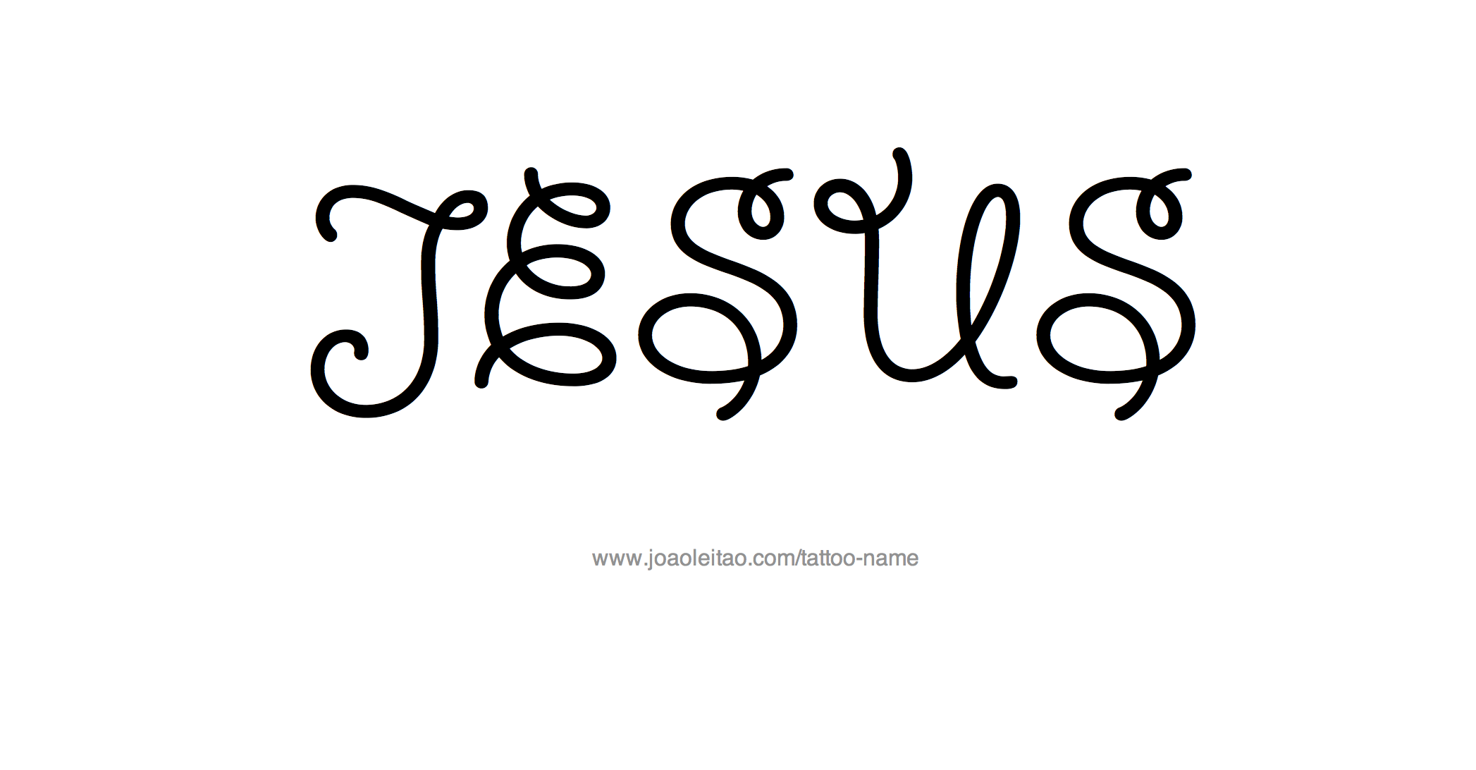 Tattoo Design Name Jesus