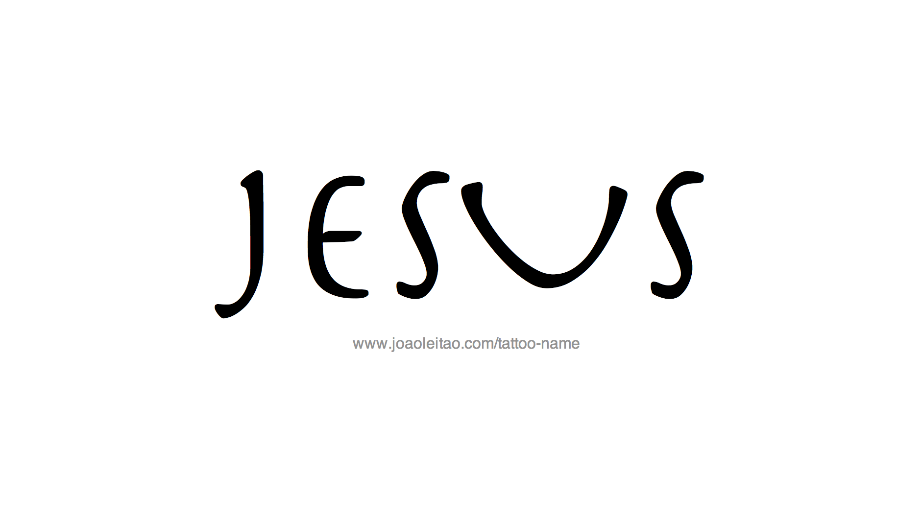 Tattoo Design Name Jesus