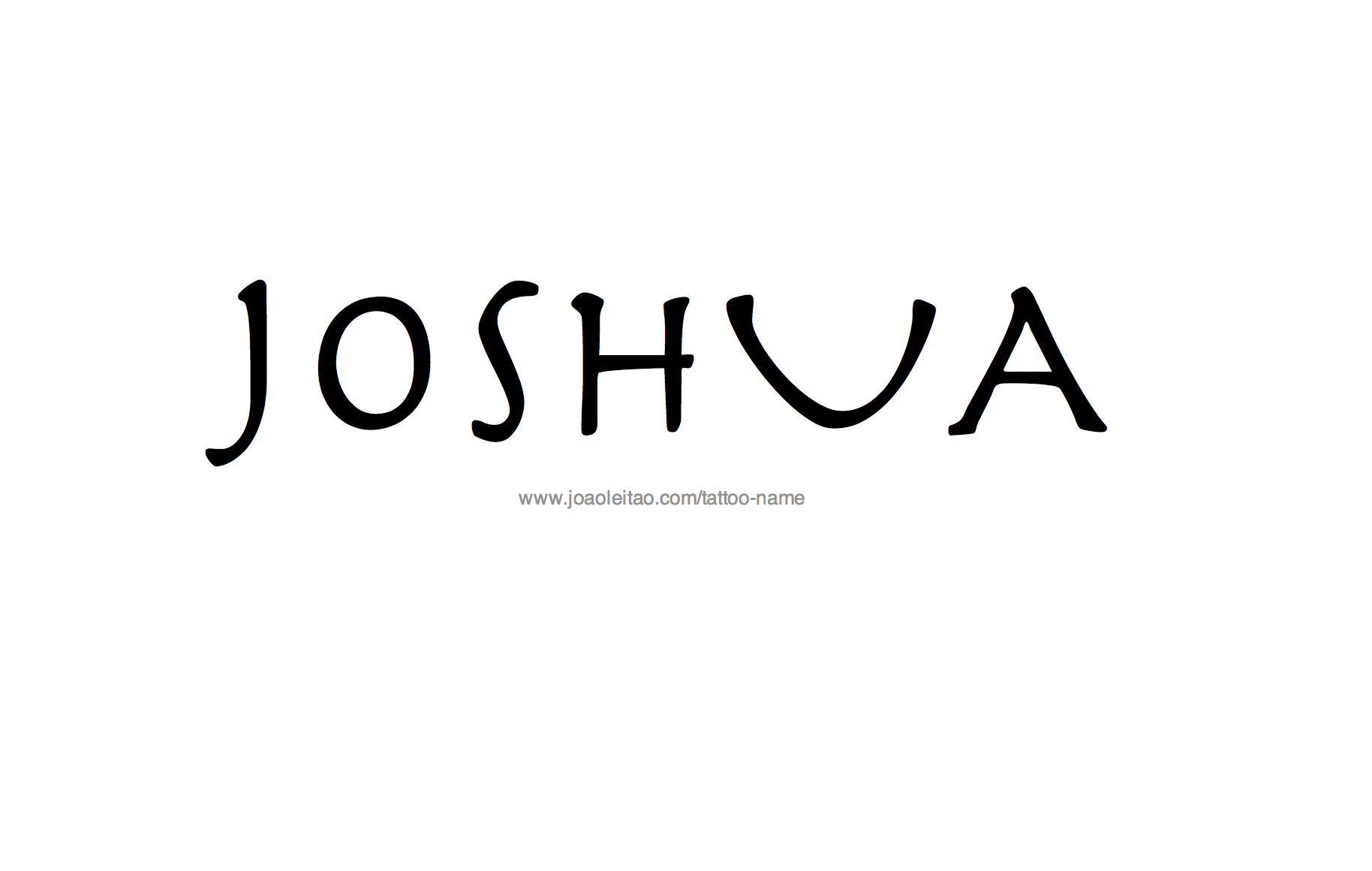 Tattoo Design Name Joshua
