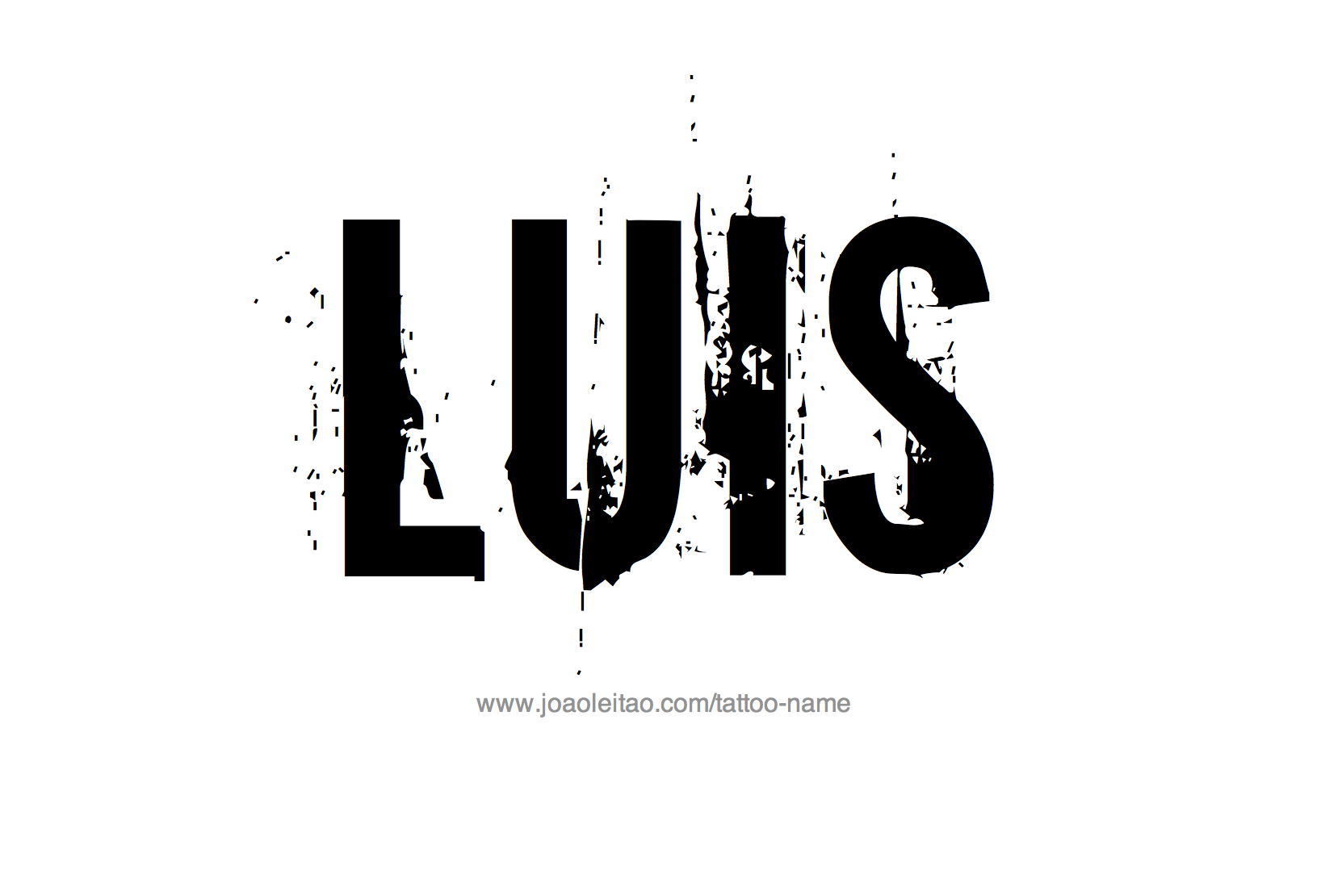 Tattoo Design Name Luis