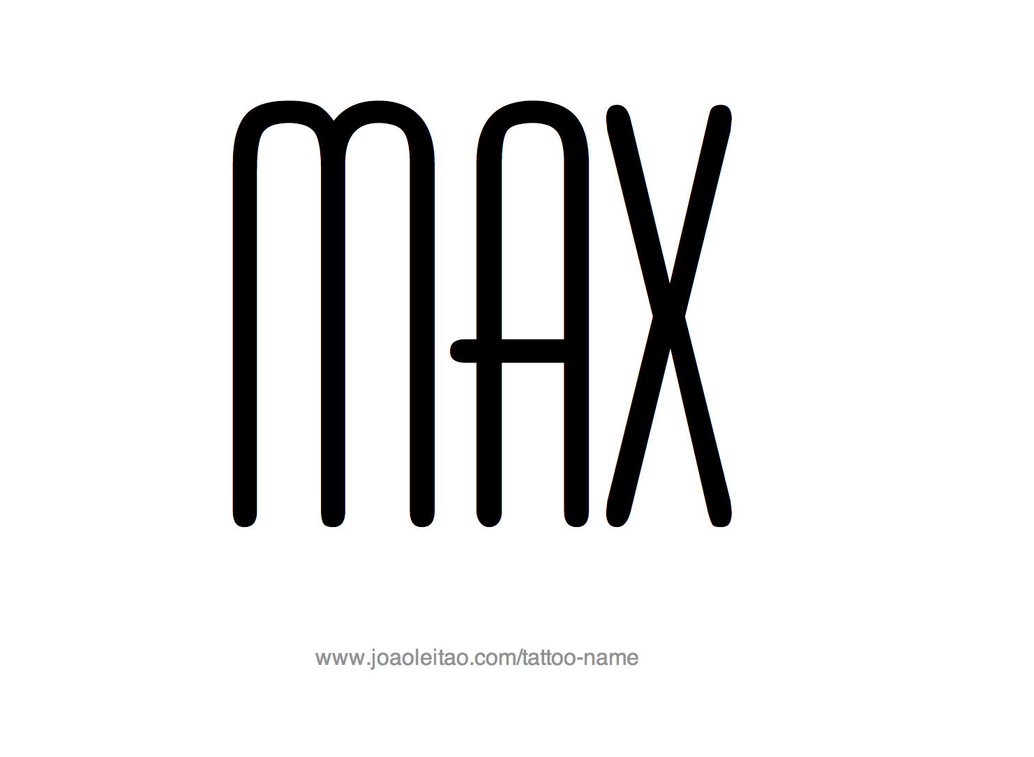 Tattoo Design Name Max