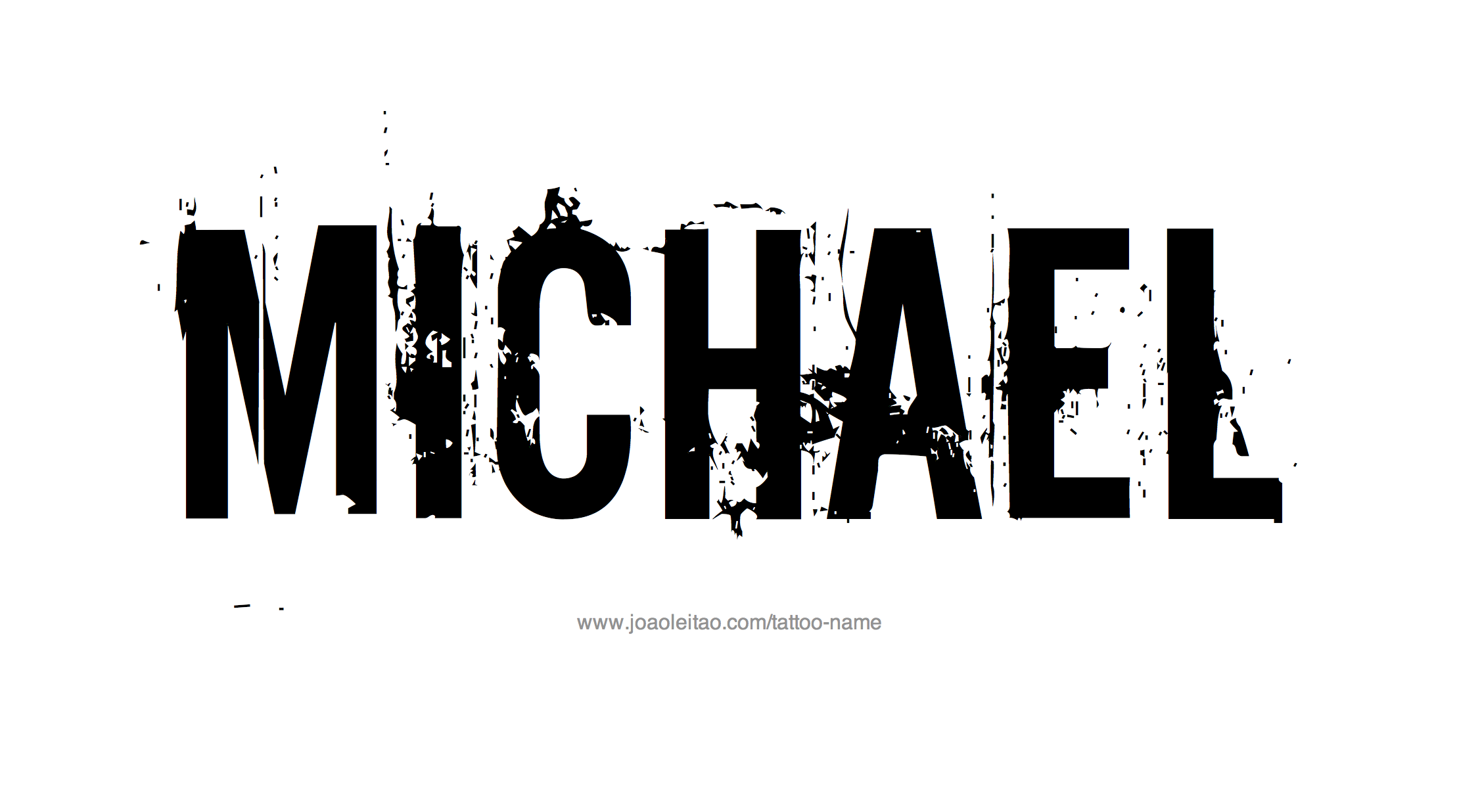 Tattoo Design Name Michael