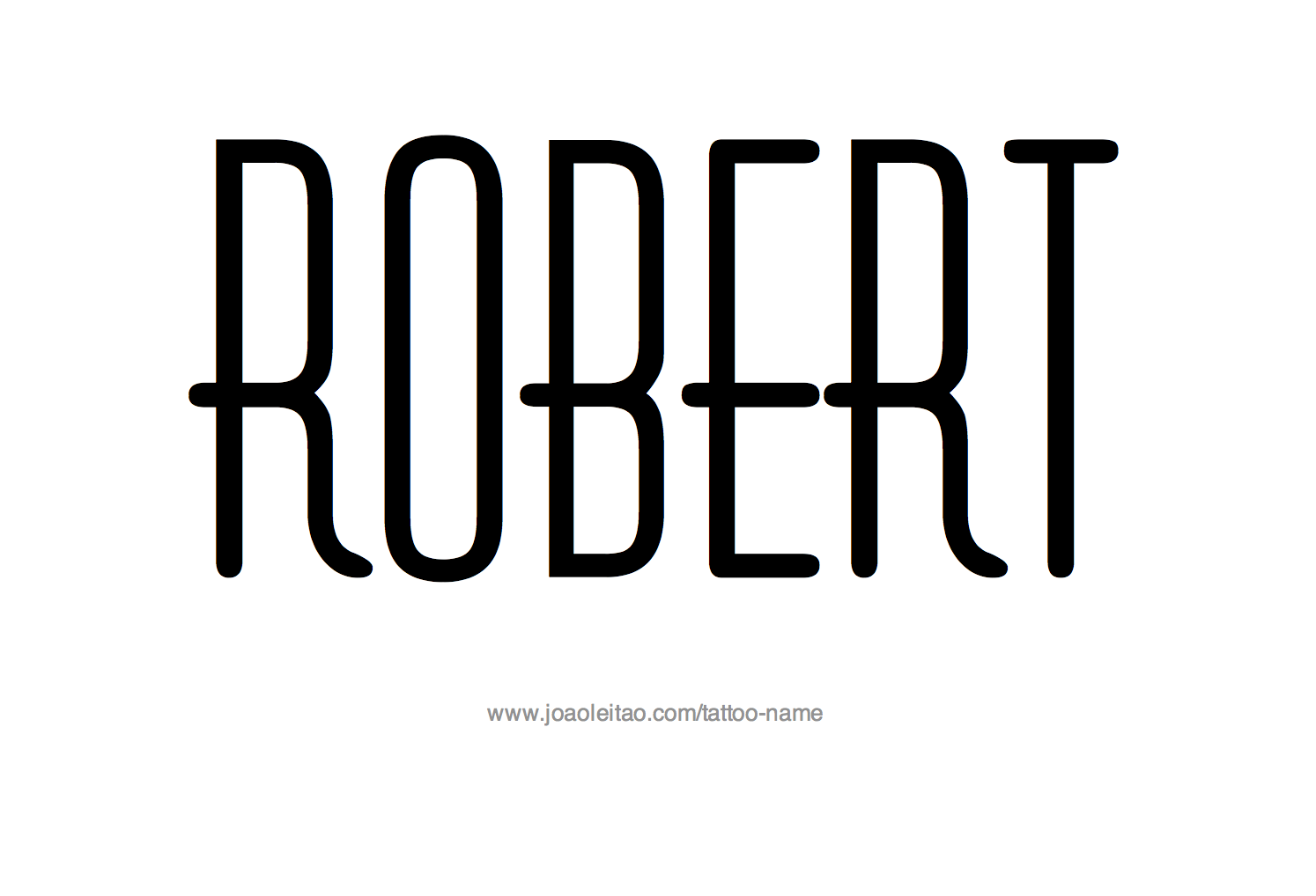 Tattoo Design Name Robert 