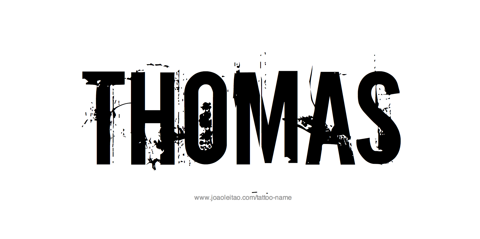 Tattoo Design Name Thomas 