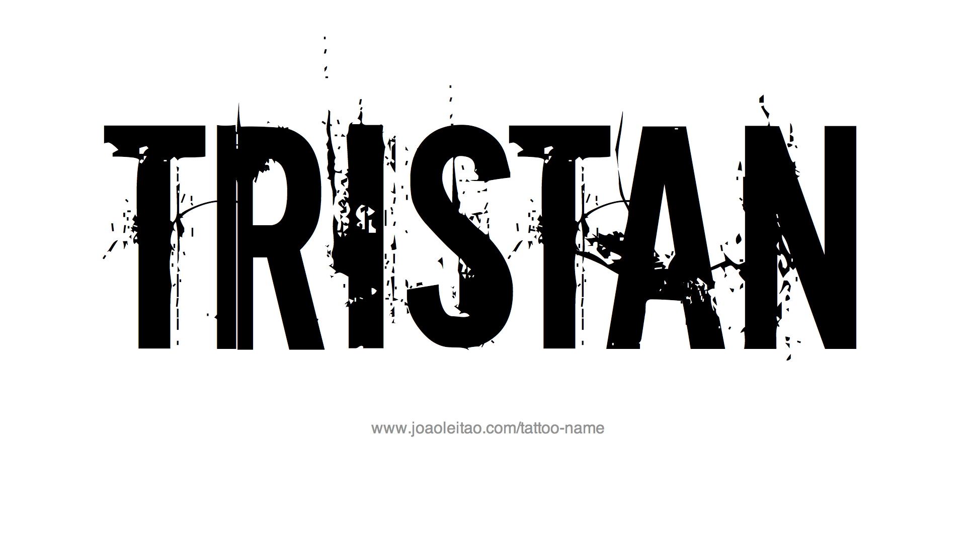 Tattoo Design Name Tristan 