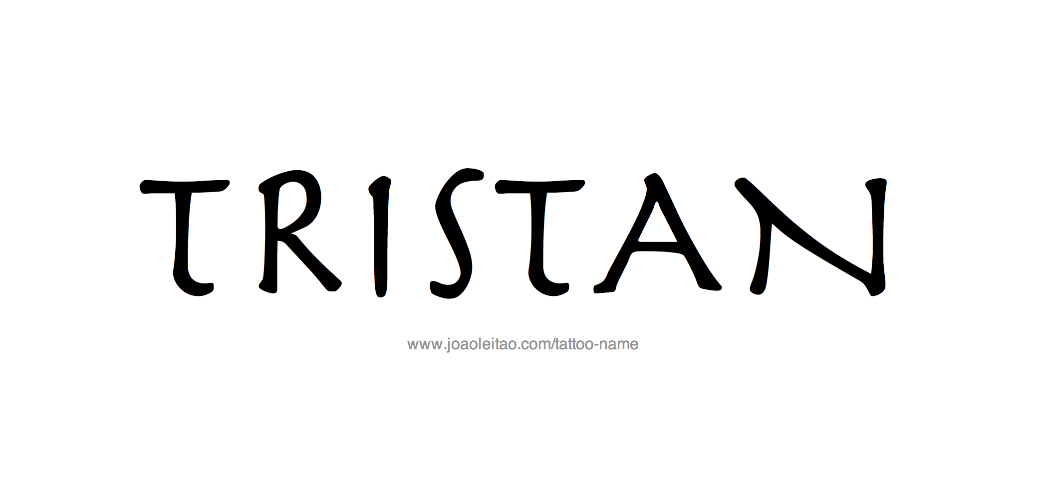 Tattoo Design Name Tristan 
