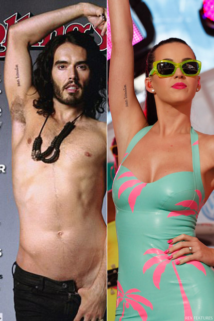 famous couple matching tattoos Katy Perry