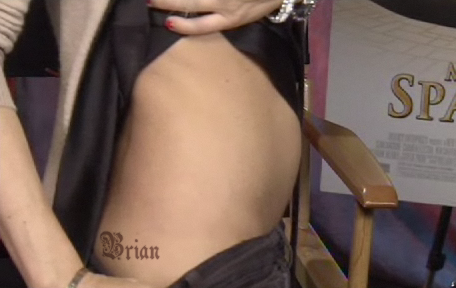Brian name tattoo design on hip