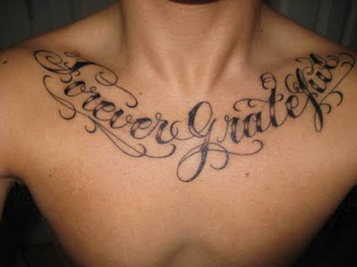 Tattoo Quotes On Chest For Girls