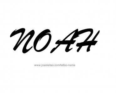 Noah Name Tattoo Designs