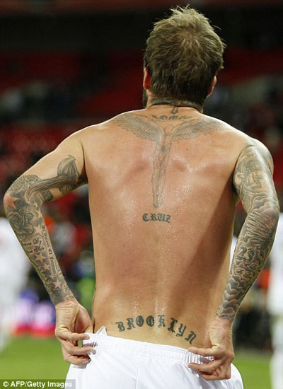 David Beckham tatuagem famosos