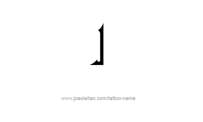 Desenho de Tatuagem do Número  Romano I 1