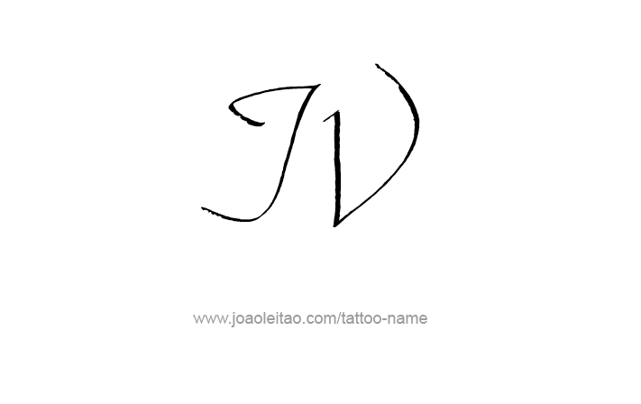 Desenho de Tatuagem do Número  Romano IV 4