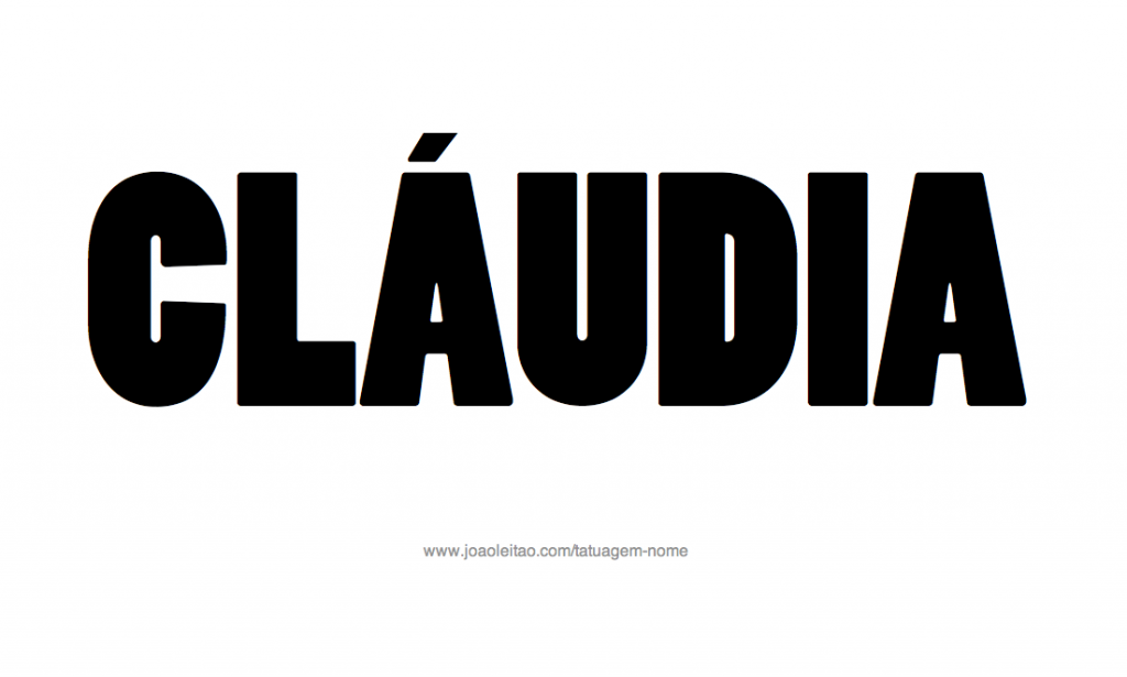 Desenhos de Tatuagem com o Nome Claudia