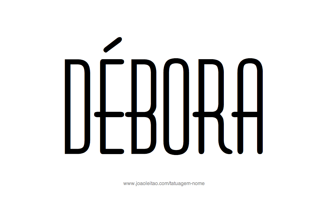 Desenho de Tatuagem com o Nome Debora