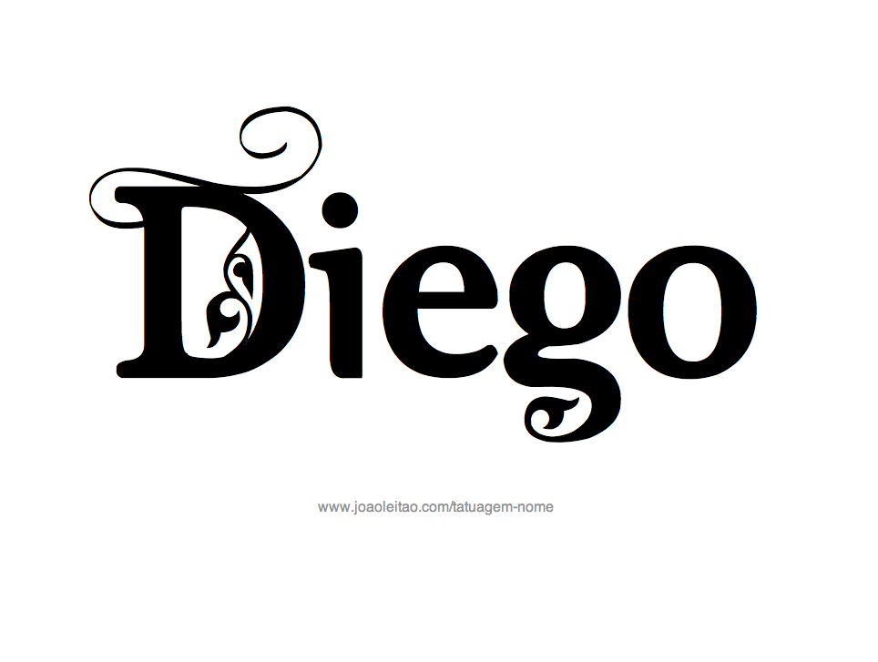 Desenhos de Tatuagem com o Nome Diego