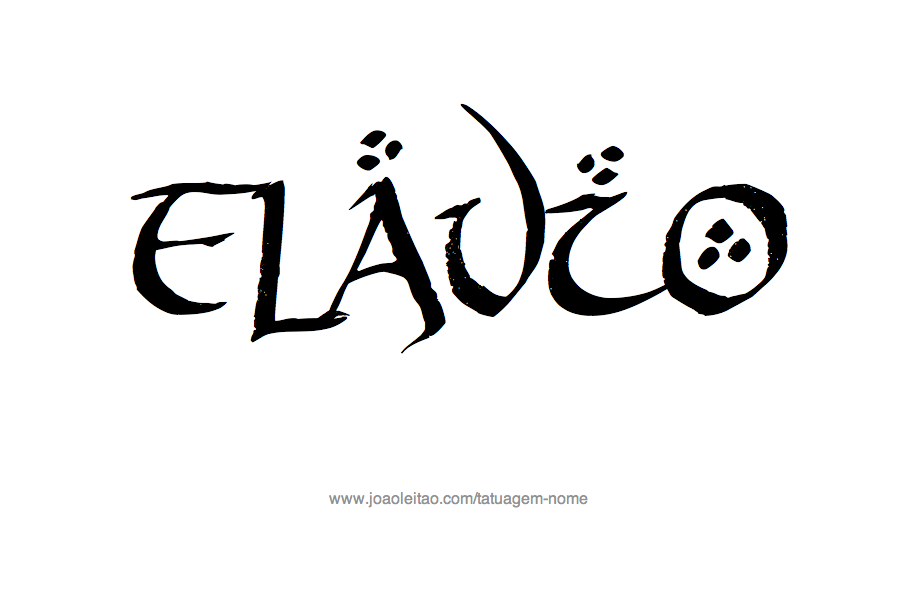 Desenho de Tatuagem com o Nome Flávio 