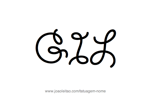 Desenho de Tatuagem com o Nome Gil