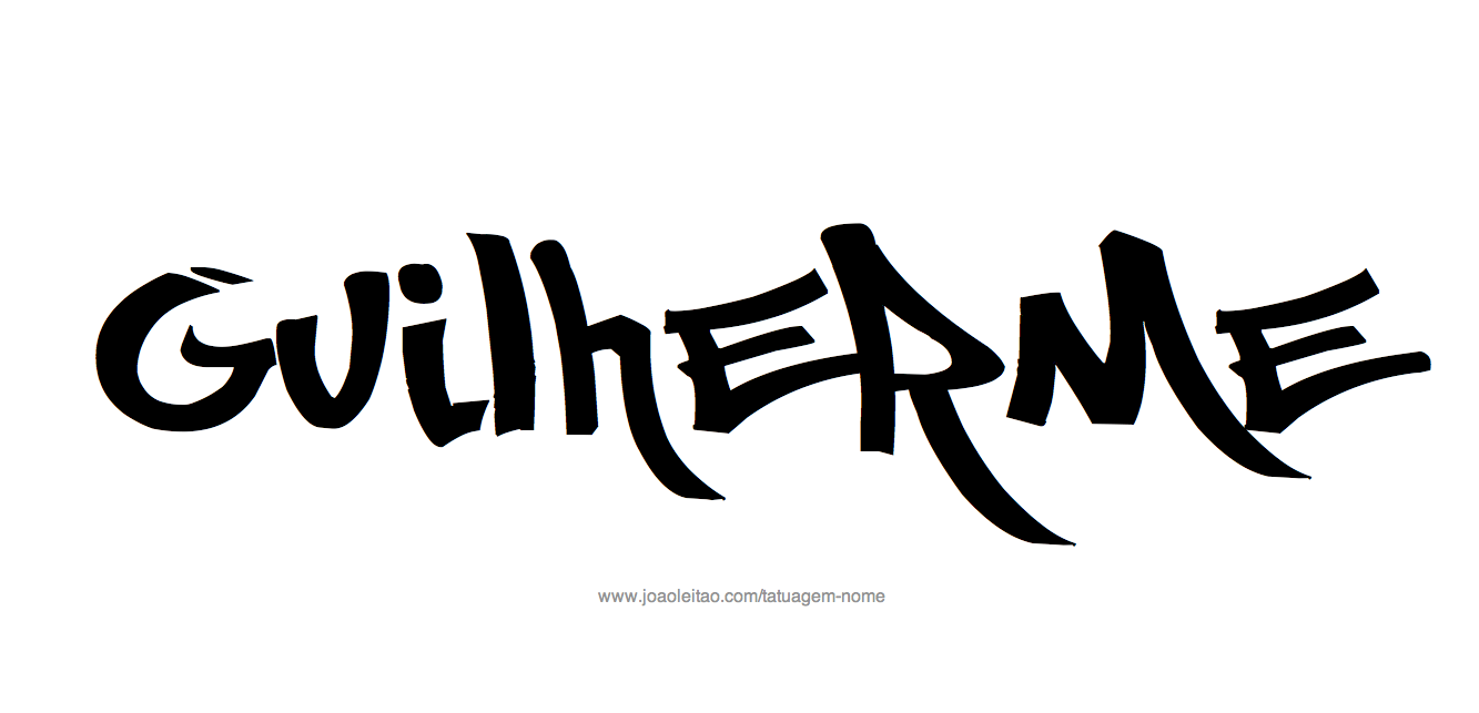Desenho Tatuagem com o Nome Guilherme