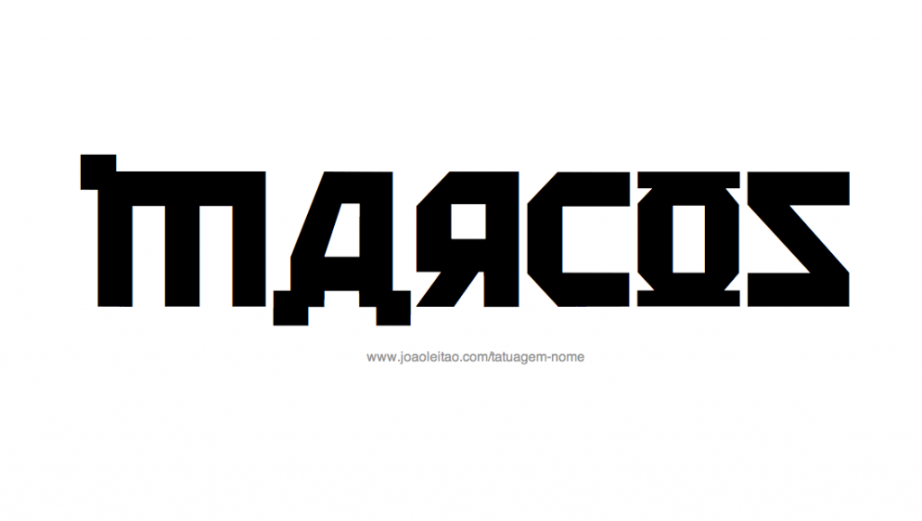 Desenhos de Tatuagem com o Nome Marcos