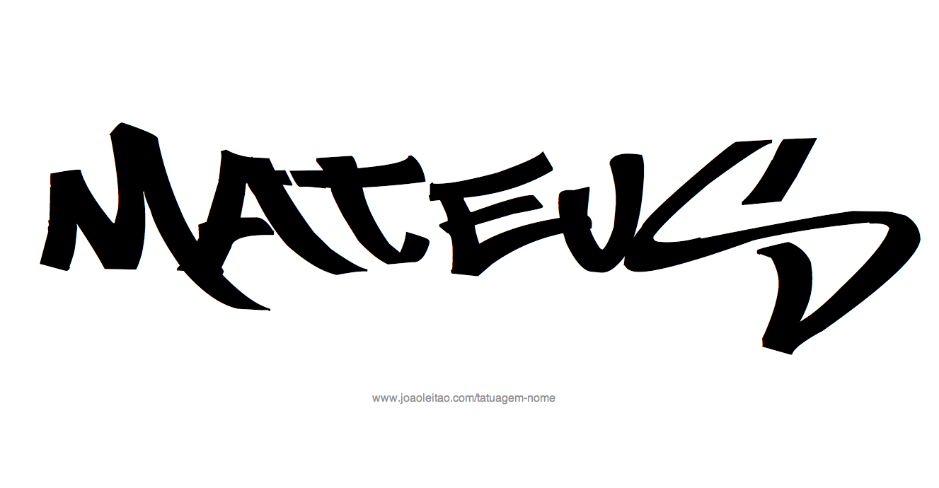 Desenho Tatuagem com o Nome Mateus