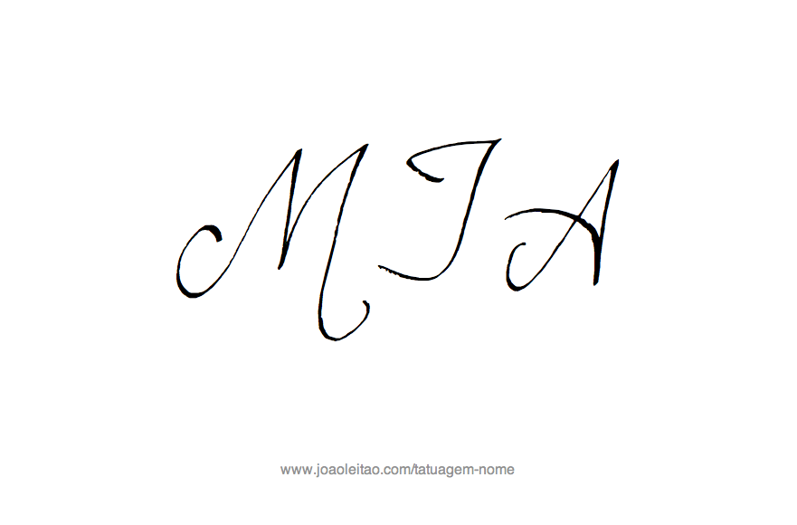 Desenho de Tatuagem com o Nome Melissa