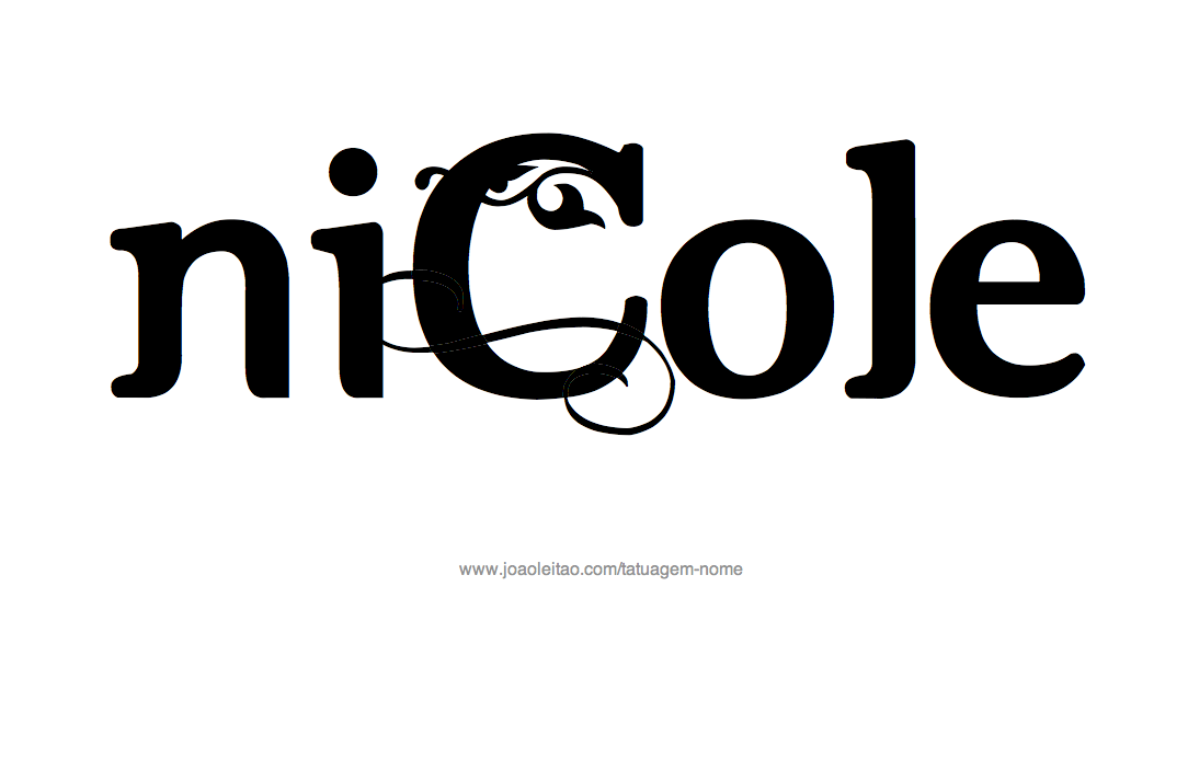 Desenhos de Tatuagem com o Nome Nicole