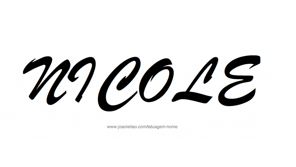 Desenhos de Tatuagem com o Nome Nicole