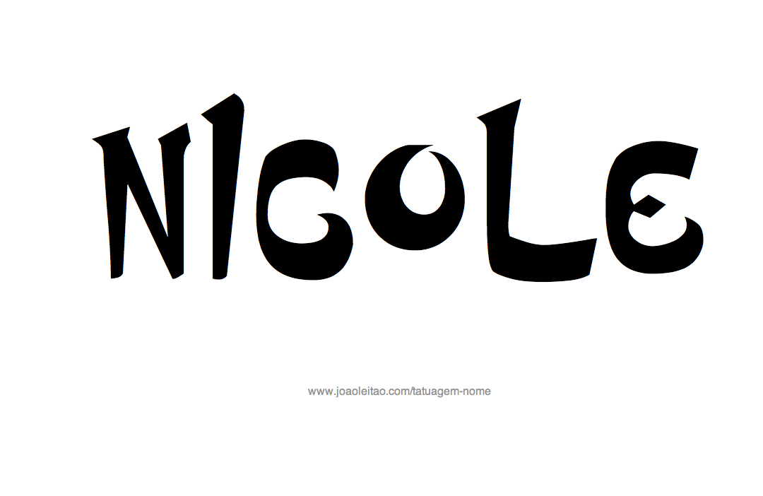 Desenhos de Tatuagem com o Nome Nicole