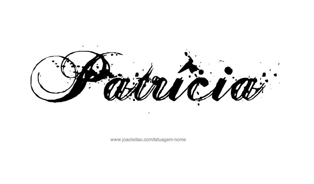 Desenhos de Tatuagem com o Nome Patricia