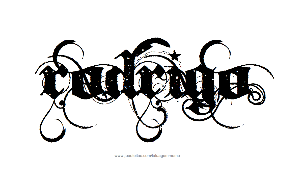 Desenho Tatuagem com o Nome Rodrigo