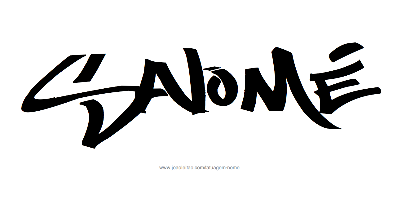 Desenho de Tatuagem com o Nome Salome
