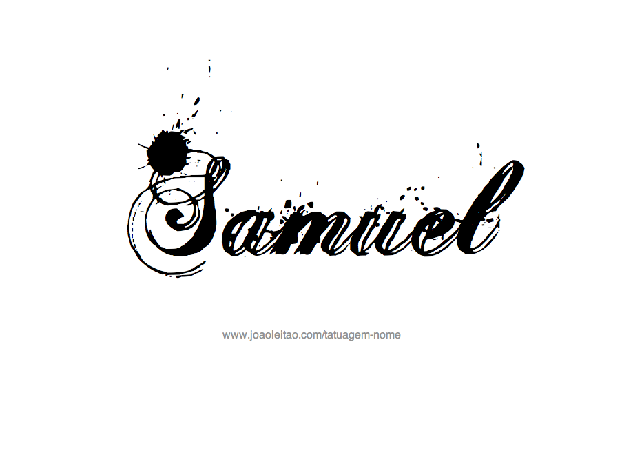 Desenho de Tatuagem com o Nome Samuel