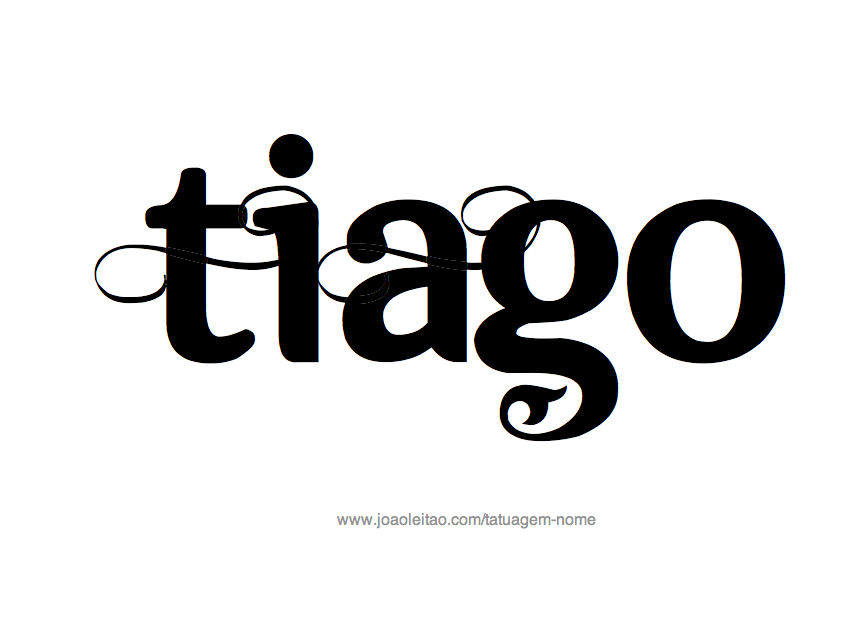 Desenhos de Tatuagem com o Nome Tiago