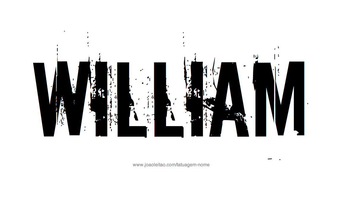 Desenho de Tatuagem com o Nome William