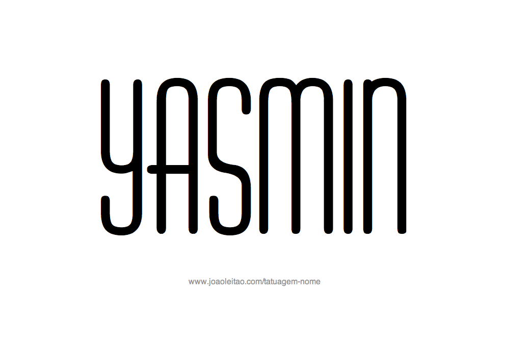 Desenhos de Tatuagem com o Nome Yasmin