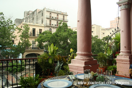 Vista de la Avenida del Prado Restaurante Doña Blanquita, La Havana