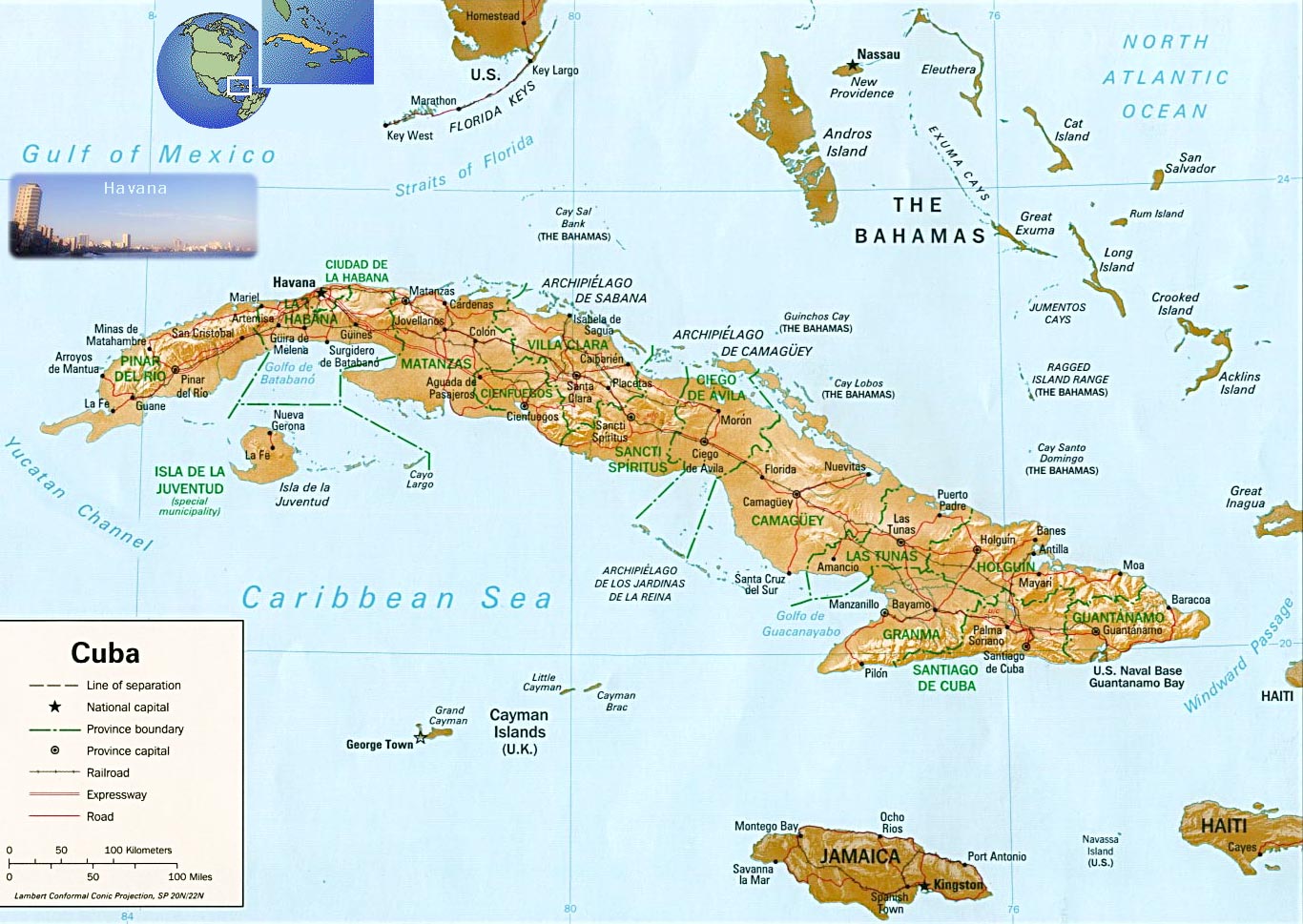 Mapas de Cuba