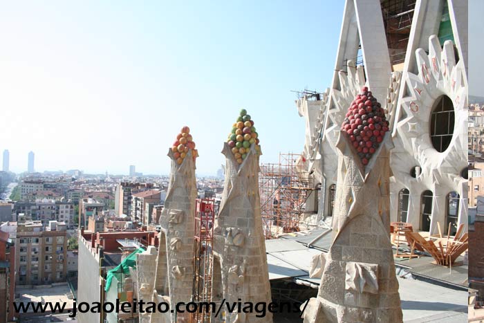 Barcelona vista do cimo da Catedral da Sagrada Família