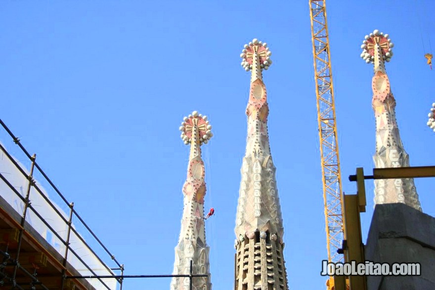 Foto da igreja da Sagrada Família em Barcelona
