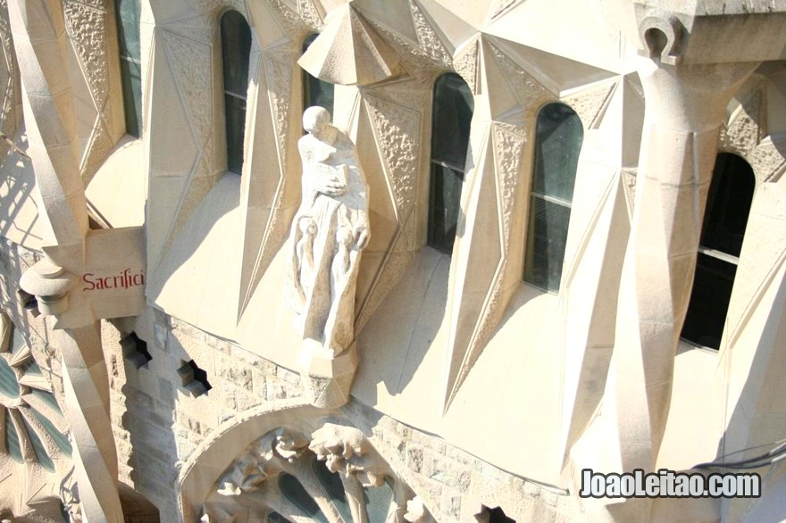 Foto da igreja da Sagrada Família em Barcelona