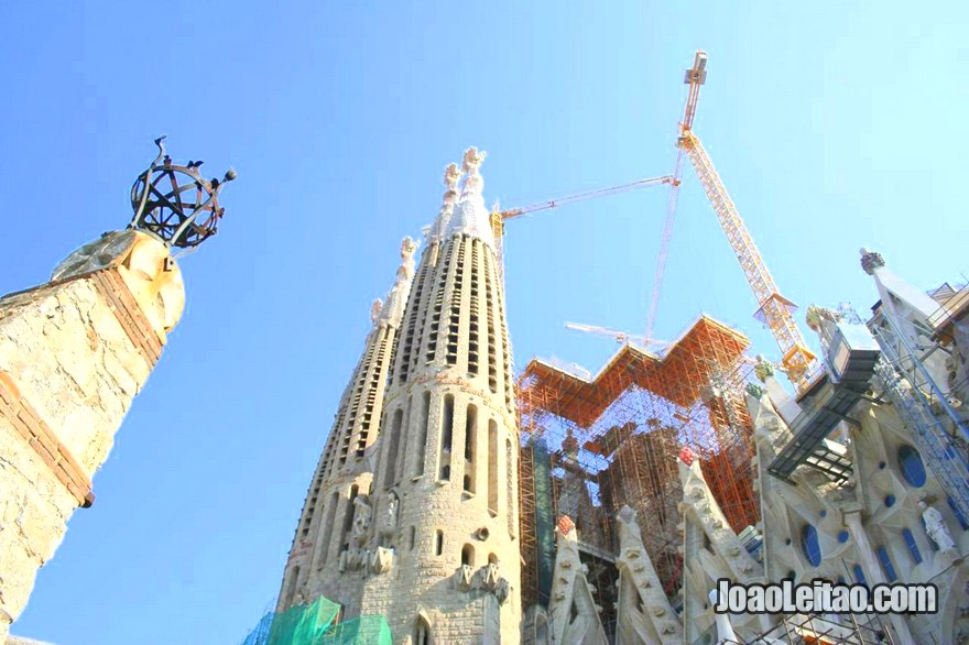 Foto da igreja da Sagrada Família em Barcelona