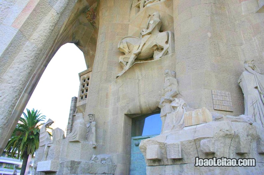 Foto da igreja da Sagrada Família em Barcelona