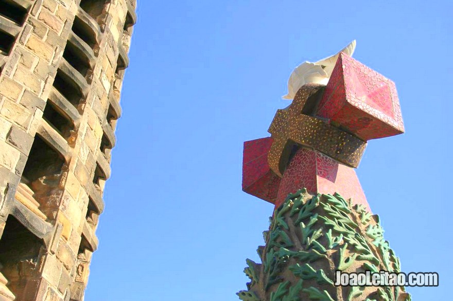Foto da igreja da Sagrada Família em Barcelona
