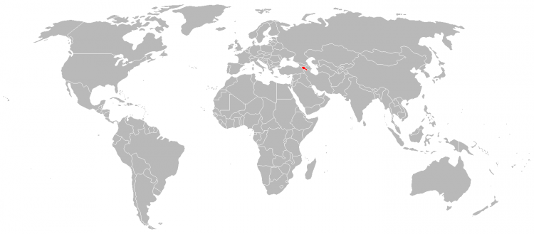 Mapa Armenia