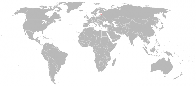 Mapa Estonia