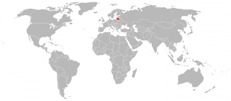 Mapa Lituania