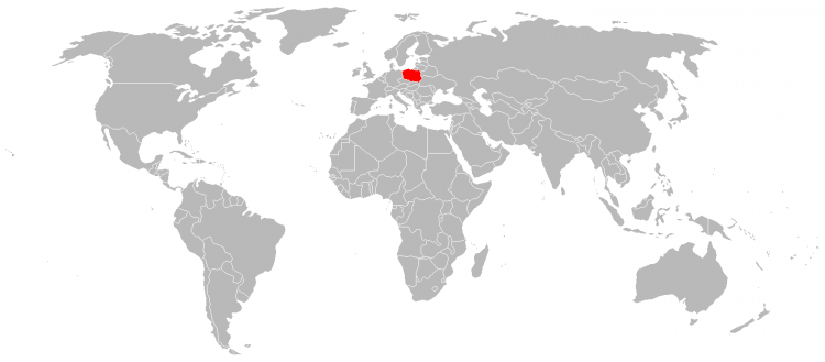 Mapa Polonia