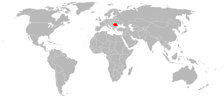 Mapa Romenia