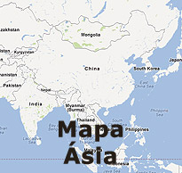 Mapa da Ásia